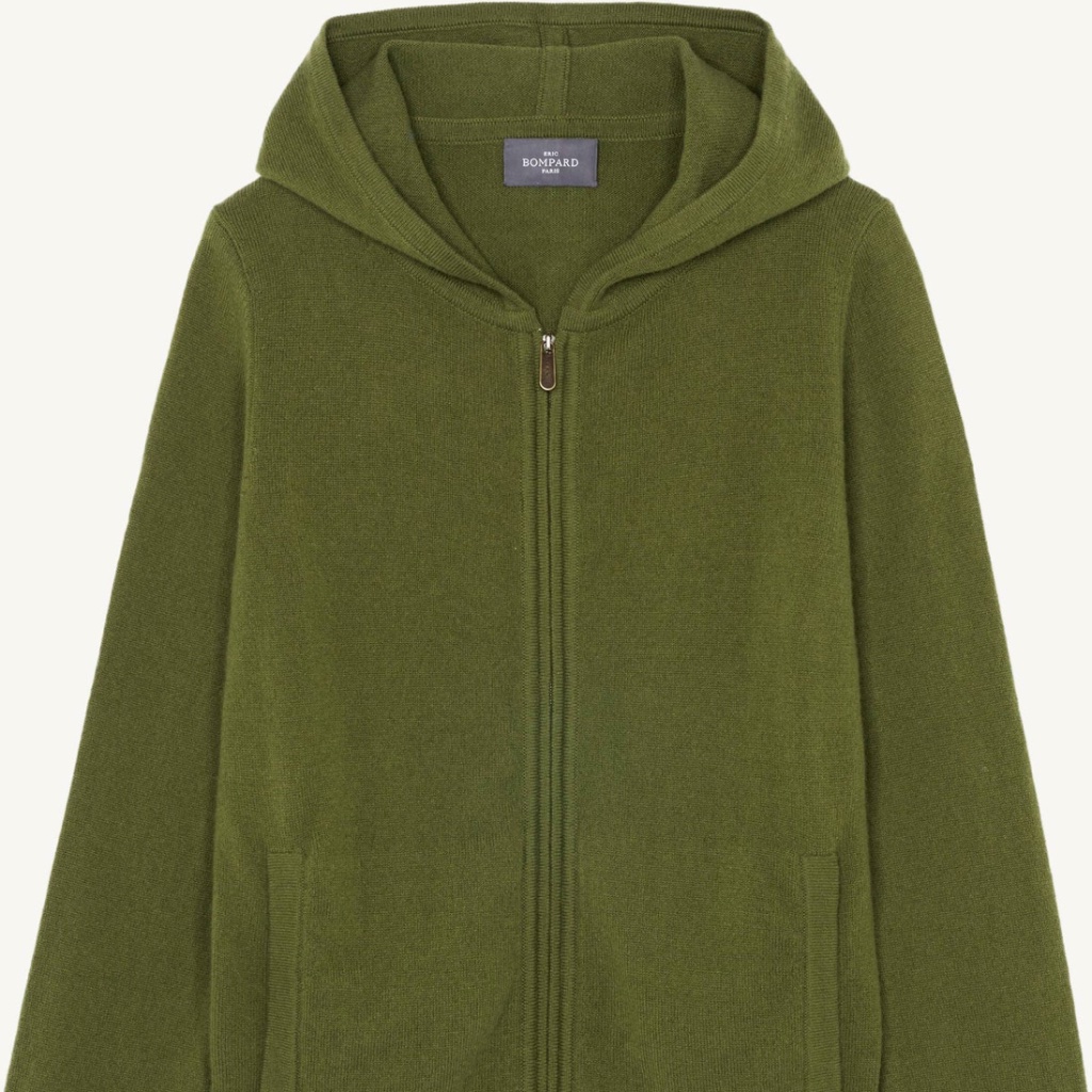 Eric Bompard - M01346 Cashmere Zip Thru Hoodie - Various Sizes - Msrp $485 Nwt